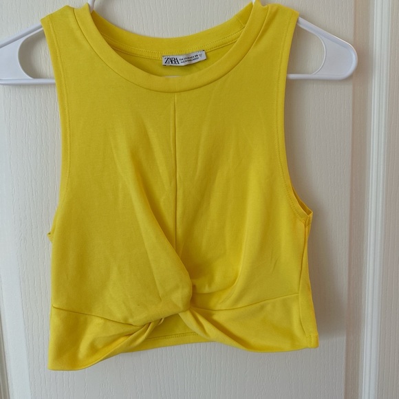 Zara Sunny Yellow Sleeveless Top - Picture 1 of 3